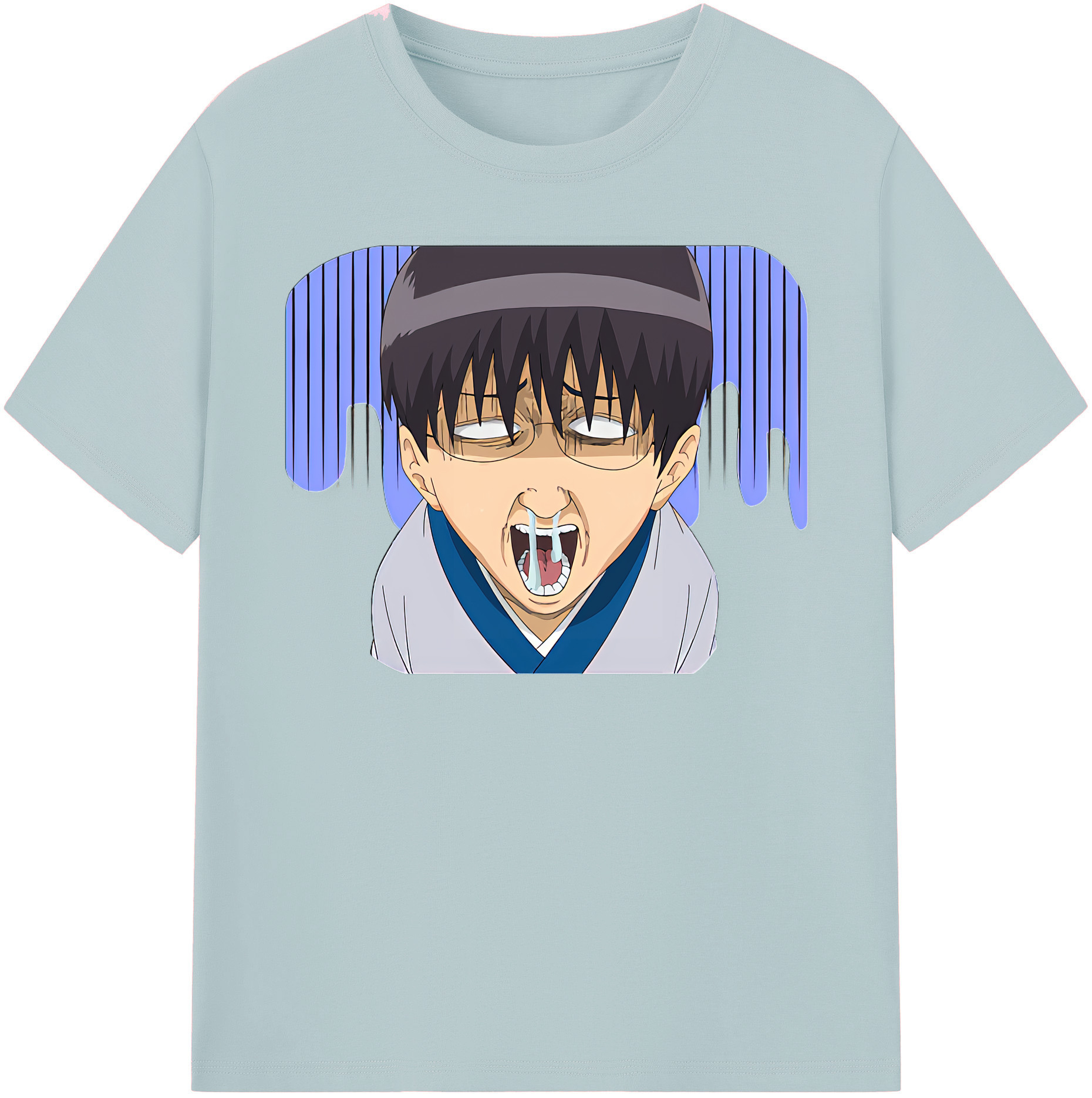 （画像用） ぎんたま 坂田銀時（さかたぎんとき） 神楽 志村新八（しむら しんぱち） GINTAMA Sakata Gintoki Kagura Shimura Shinpachi 綿100％半袖Tシャツ（フロントプリント）